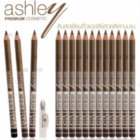 ดินสอเขียนคิ้วมีกบเหลา Ashley Premium Eyebrow Pencil waterproof ยกแพคโหล