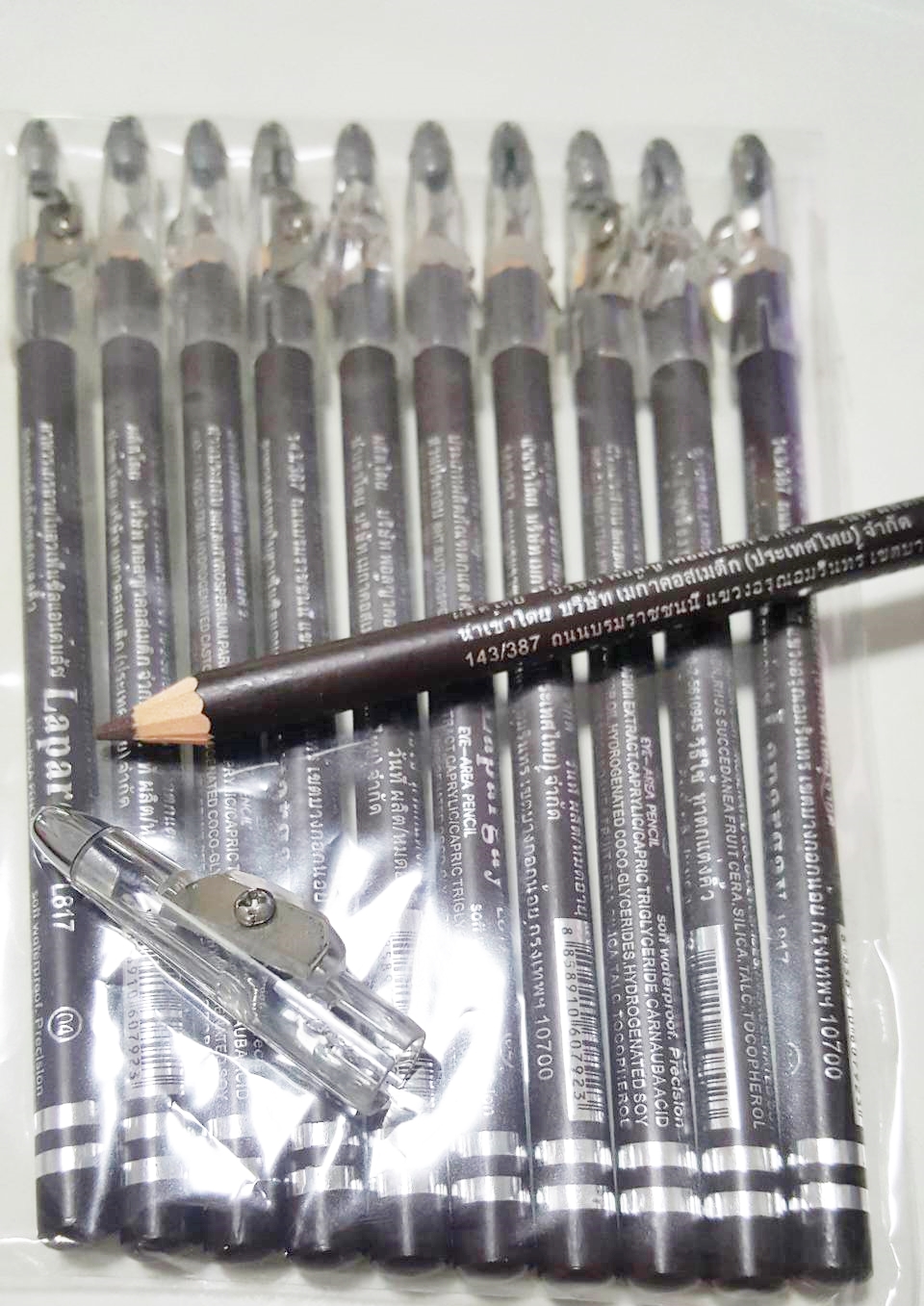 Lapargay Eye Brow Pencil ดินสอเขียนคิ้ว + กบเหลา (มีให้เลือก 3 เบอร์) ยกแพคโหล