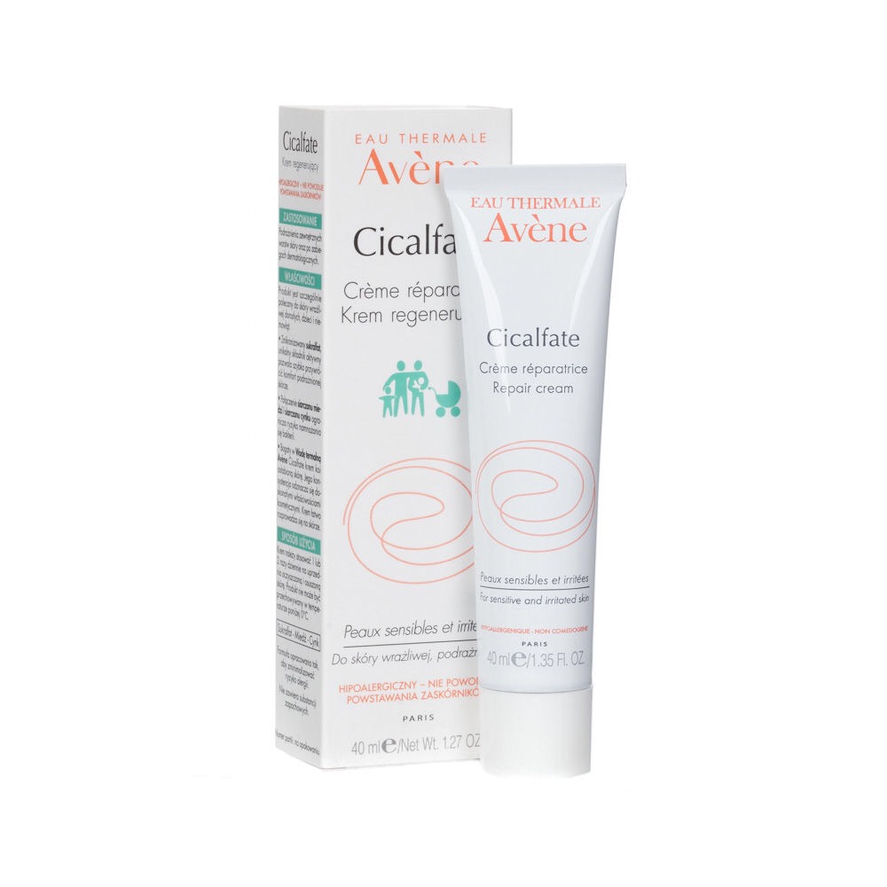 AVENE Cicalfate Repair Cream 40ml. แพ็กเกจใหม่ ครีมซ่อมแซมผิว cicalfate เหมาะกับผิวบอบบาง แพ้ง่าย