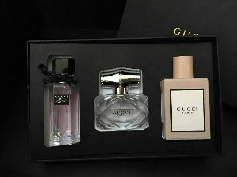 Gucci Perfume Set 3 ขวด งานมิลเลอร์สวยเหมือนภาพหัวสเปรย์ขนาดขวดละ 30 ml. คุ้มค่ามากๆค่ะ