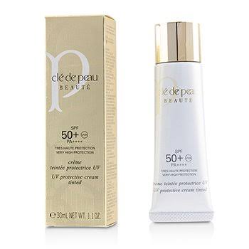 cle de peau beaute uv protective cream tinted spf50 pa++++ กันแดดมีสี ivory ขนาด 30 ml.