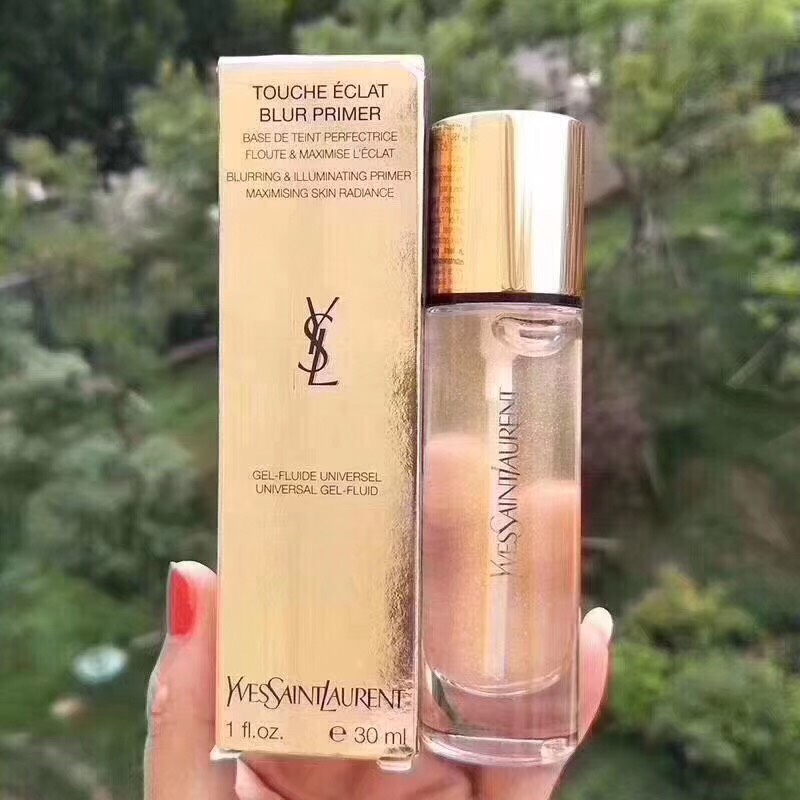 yves saint laurent touche éclat blur primer 30ml.เนื้อไพร์เมอร์ผสมทองคำหรูหรา