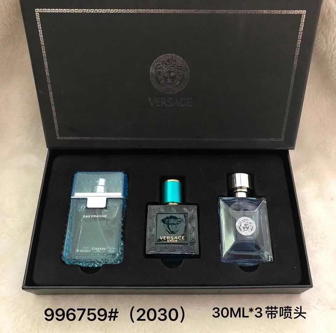 น้ำหอมเทสเตอร์หัวฉีด Versace Collection for men กิ๊ฟเซ็ท 30ml.×3ชิ้นแพคกล่องของขวัญสวยหรู
