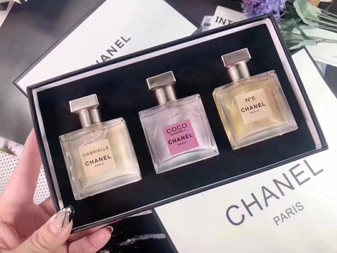 น้ำหอมเทสเตอร์หัวฉีด Chanel Collection tester set กิ๊ฟเซ็ท 30ml.×3ชิ้นแพคกล่องของขวัญสวยหรู