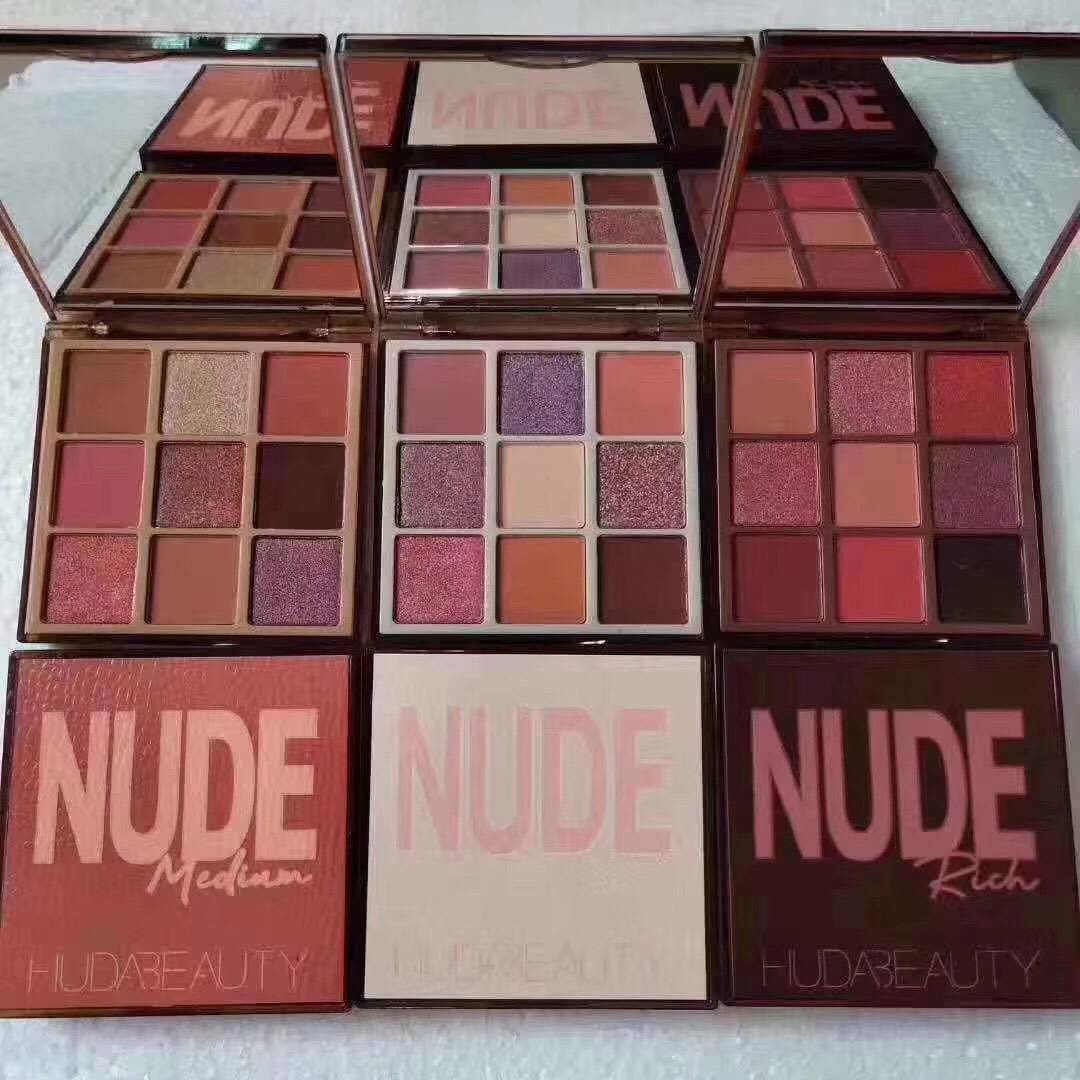 Huda NUDE Beauty อายแชโดว์ 9 สี สวยติดทนนาน Eyeshadow Palett มีให้เลือก 3 โทนสี
