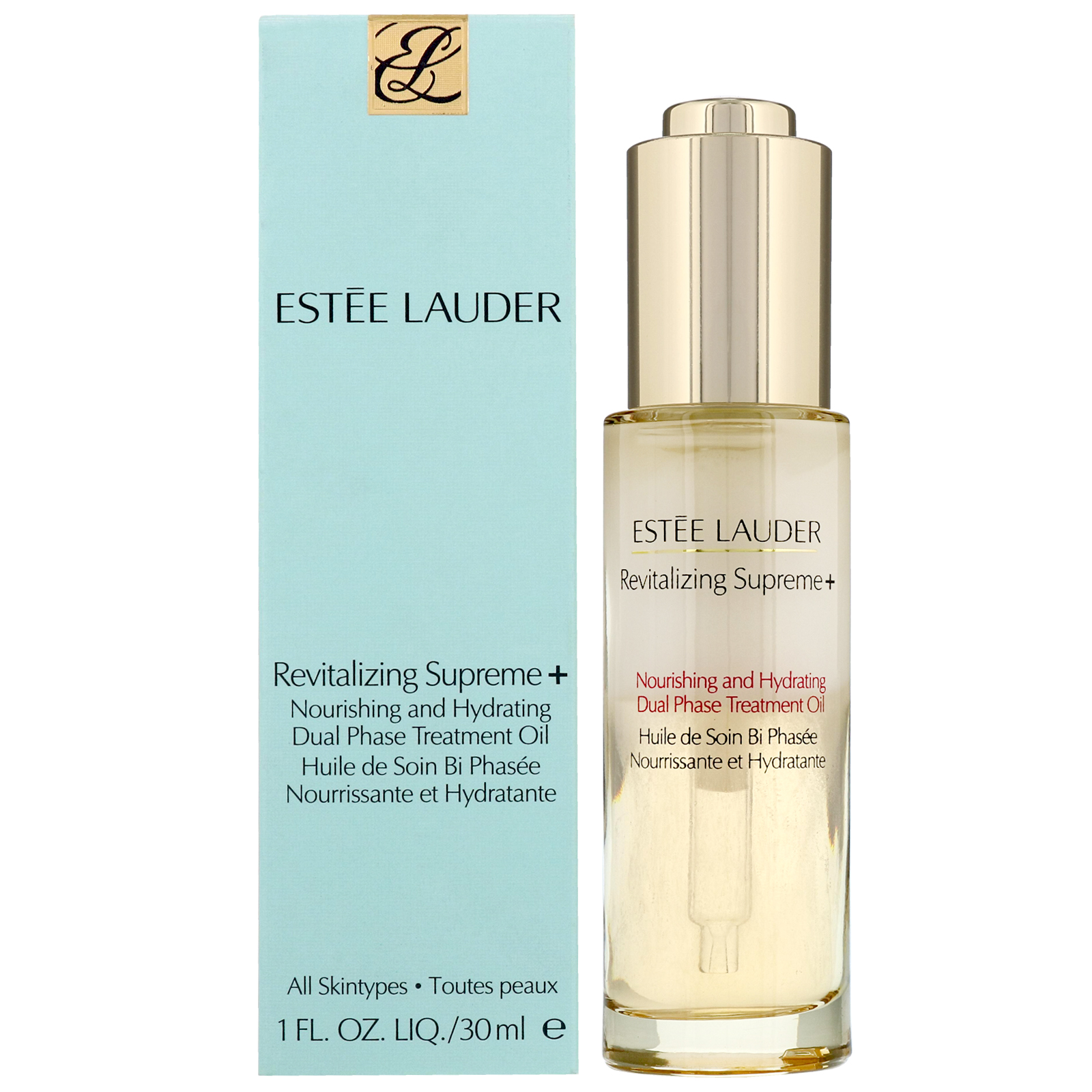 ESTEE Revitalizing Supreme+Nourishing and Hydrating Dual Phase Treatment Oil 30ml.