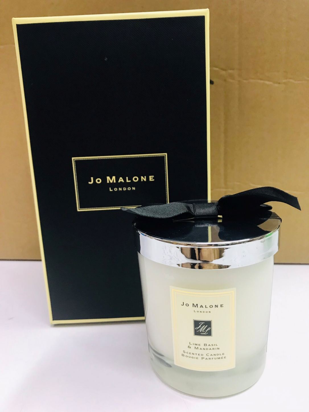 JO MALONE LONDON Lime Basil Mandarin Home Candle 200G. เทียนหอมในโหล ...
