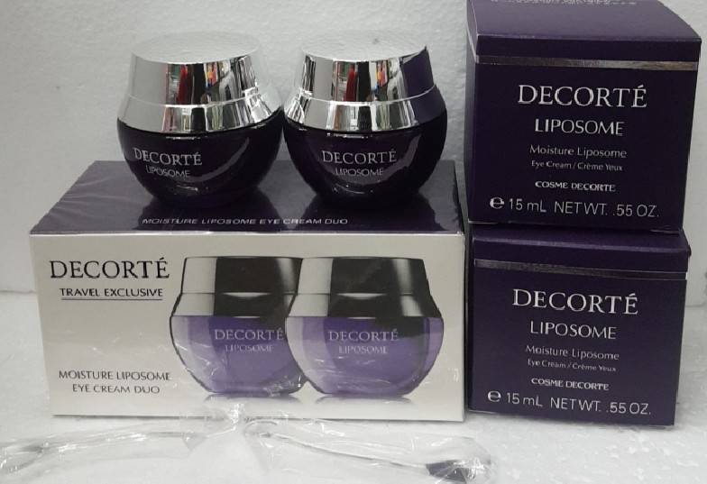 COSME DECORTE Moisture Lipsome Eye Cream Duo อายครีมขนาด 15g.×2 ชิ้นในแพคเดียวสินค้าแบรนด์ ญี่ปุ่น 0