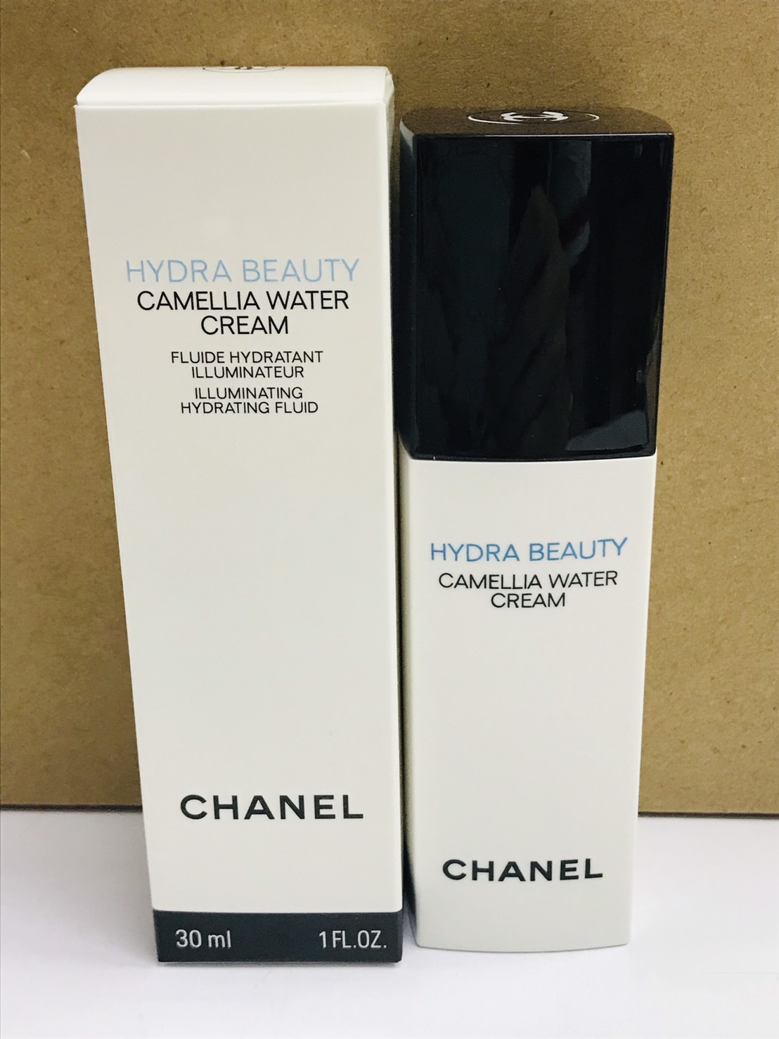 Chanel hydra beauty camellia water cream 30 ml.มอยซ์เจอร์ไรเซอร์เนื้อฟลูอิด