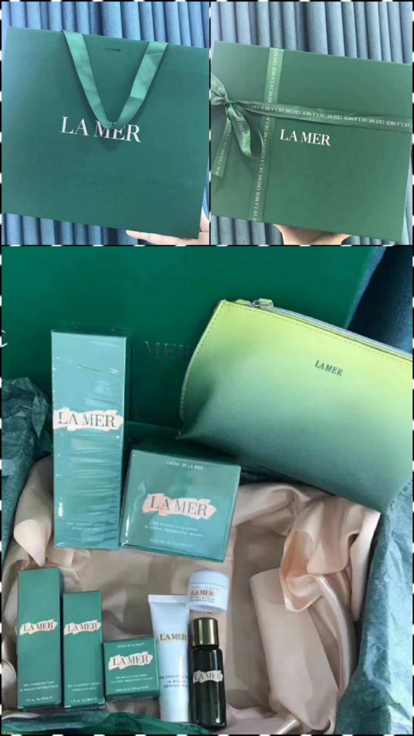 La mer The Hydrating Essentials Collection ชุดฟื้นฟูบำรุงผิวพิเศษ 5 ชิ้นพร้อมกระเป๋าในกล่องของขวัญ 1