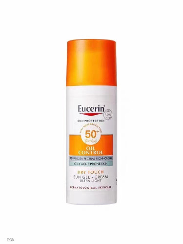 Eucerin Sun Oil Control Gel-Cream Dry Touch SPF50+ 50ml.กันแดดเนื้อเจลสำหรับผิวมันคุมมันคุมสิว