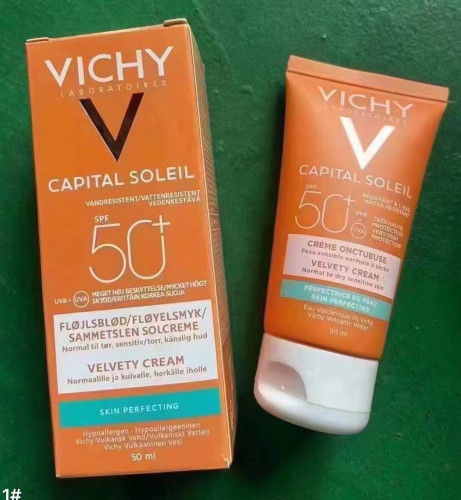 Vichy Ideal Soleil Velvety Cream SPF50+ 50ml. ครีมกันแดดรุ่นใหม่