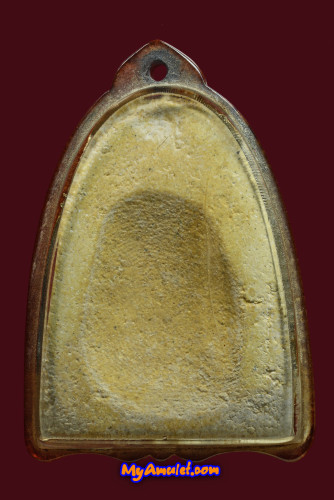 พระผงรูปเหมือน พ่อท่านคง วัดบ้านสวน คะแนนพัน หลังประทับอังคุฐ เลี่ยมเดิม (ขายแล้ว) 1