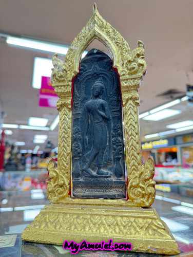 พระลีลากำแพงคืบ อ.ชุม ไชยคีรี พิธีผงบารมีพระบรมธาตุ ปี 2497
