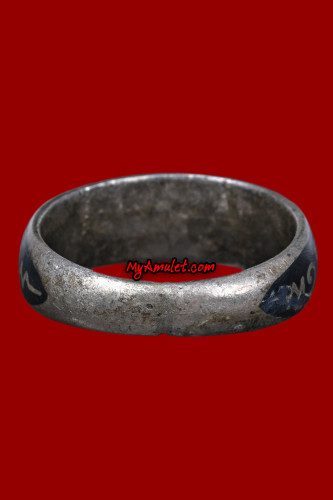 แหวนมงคล มหาอุตม์ มหาอำนาจ เนื้อเงินลงถม อาจารย์ชุม ไชยคีรี ปี 2497 3