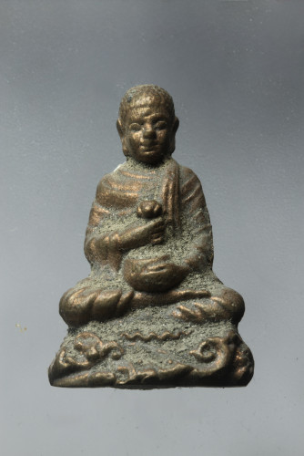 พระอุปคุต หล่อดินไทย อุดผงและเกศา หลวงปู่ไม อินทสิริ วัดป่าหนองช้างคาว