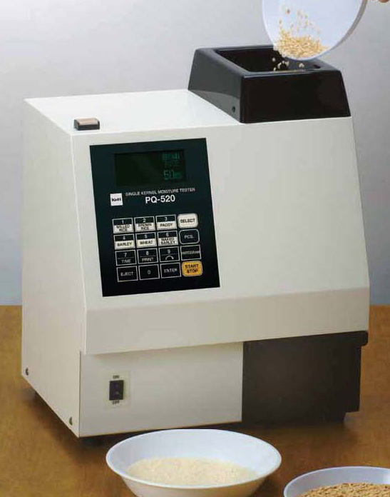 เครื่องวัดความชื้นของข้าว ด้วยกรรมวิธีเรียงเม็ด  KETT PQ-520 SINGLE KERNEL RICE MOISTURE 3