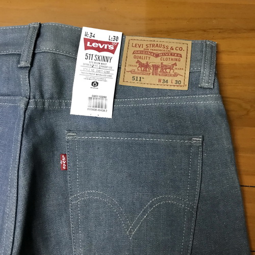 511 Slim เทา เอว 34 ยาว 30 1