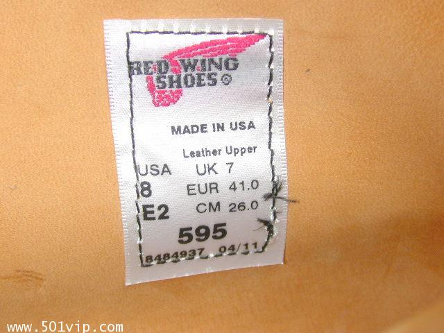 New Red Wing รุ่น 595 made in USA ปี 2011 2 คู๋  8 2E และ 11D 8