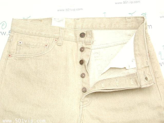 NEW ลีวาย 501 สี น้ำตาลอ่อน USA ปี 1991 W 33 L 36 5