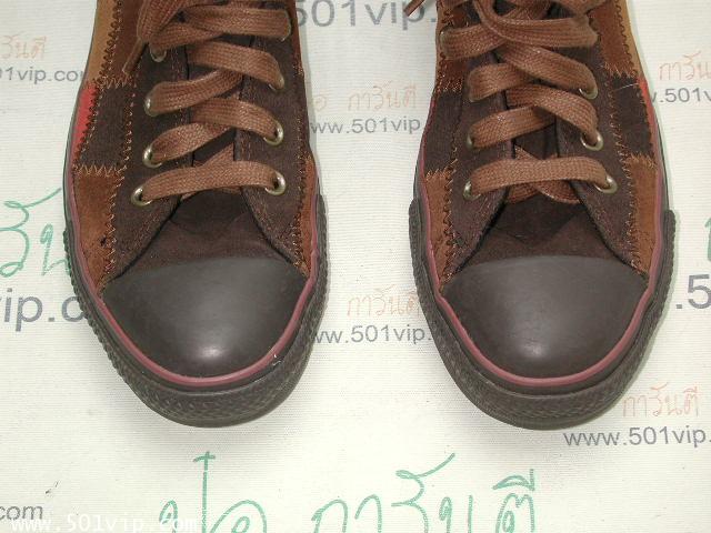 เหมือนใหม่ Converse สี น้ำตาลลาย พื้นดำ China เบอร 9 .5 1
