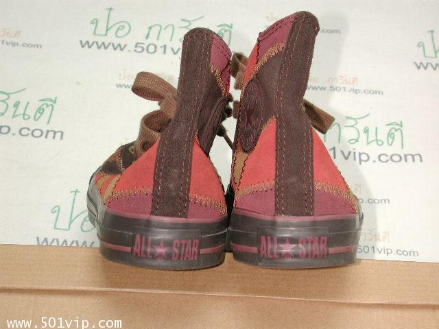 เหมือนใหม่ Converse สี น้ำตาลลาย พื้นดำ China เบอร 9 .5 4
