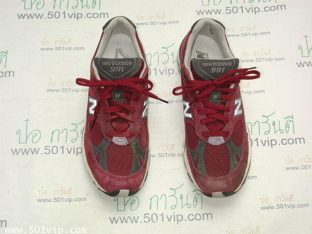Used New balance 991 สี เลือดหมู made in USA ปี 2000 เบอร 10 1