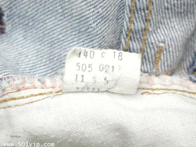 Used levi 505 แซกดำ USA ปี 1979 เอว 38 ยาว 29 .5 8