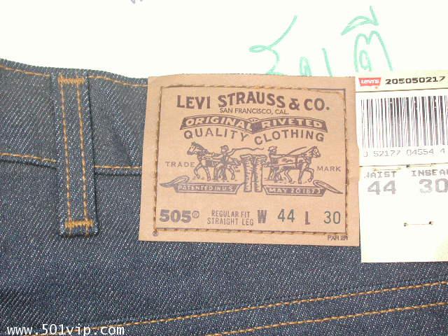New levi 505 ป้ายส้ม USA ปี 1998 W 44 L 30 จะหดเอว 44 ยาว 30 3