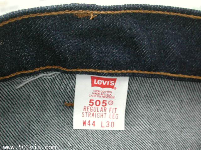 New levi 505 ป้ายส้ม USA ปี 1998 W 44 L 30 จะหดเอว 44 ยาว 30 7