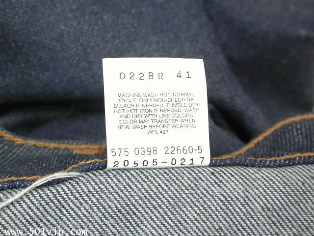 New levi 505 ป้ายส้ม USA ปี 1998 W 44 L 30 จะหดเอว 44 ยาว 30 8