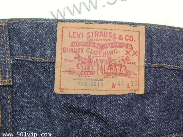 levi 505 USA ปี 1986 เอว 43 .5 ยาว 30 3