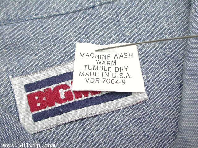 New shirt Chambray BIG MAC แขนสั้น ปี 1980 ไซส 17 .5 หรือ XL 4