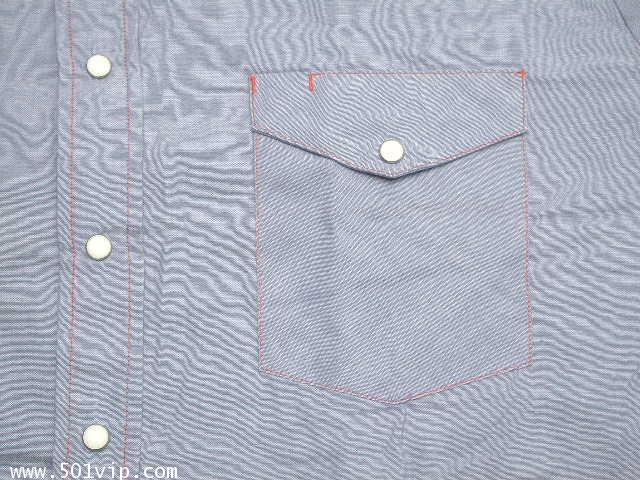 New shirt Chambray BIG MAC ปี 1990 ไซส L แบบยาวพิเศษ 2
