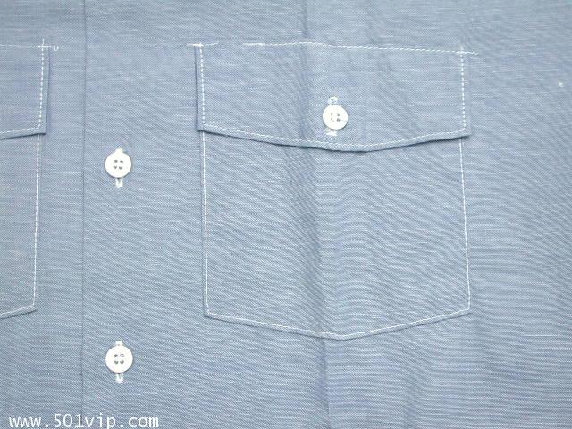 New shirt Chambray Dickies แขนสั้น USA ปี 1980 ไซส XL 2