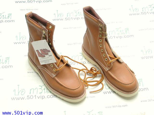 New Roebucks Spice tan boot หนัง made in China ปี 2000 size 8 .5