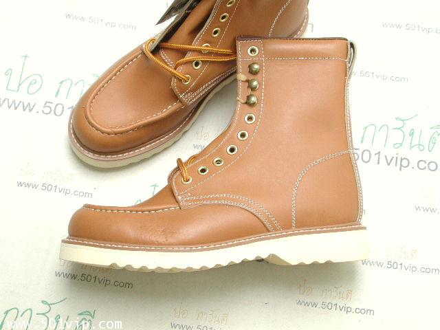 New Roebucks Spice tan boot หนัง made in China ปี 2000 size 8 .5 2