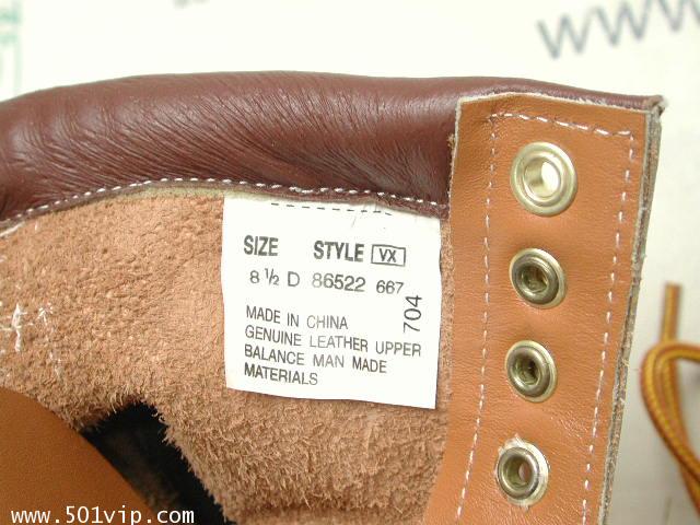 New Roebucks Spice tan boot หนัง made in China ปี 2000 size 8 .5 3