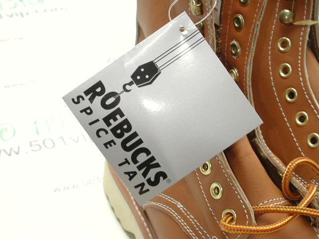 New Roebucks Spice tan boot หนัง made in China ปี 2000 size 8 .5 7