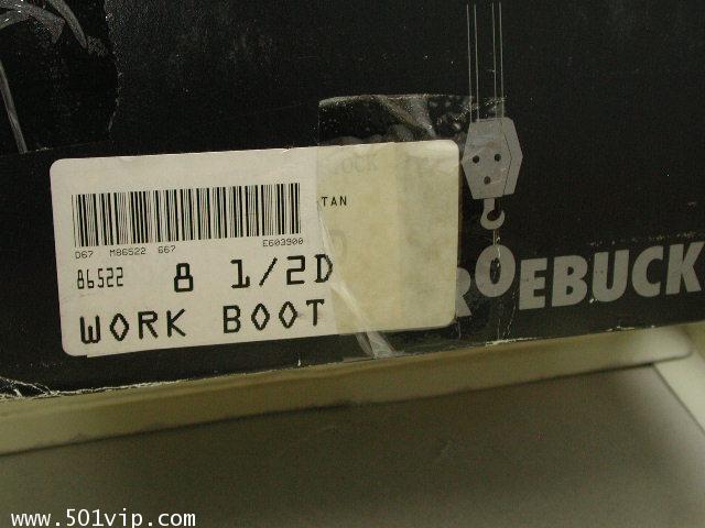 New Roebucks Spice tan boot หนัง made in China ปี 2000 size 8 .5 8