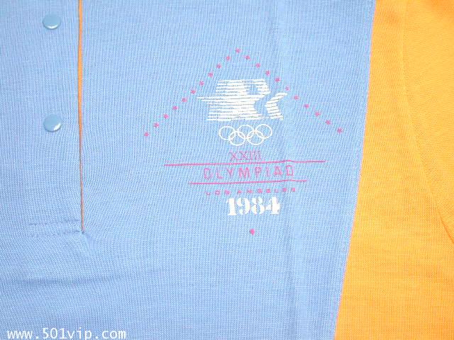 New เสื้อยืด โปโล ผู้หญิง ลีวาย ป้ายส้ม Olypic 1984 ผลิตปี 1984 ไซส M ญ 2
