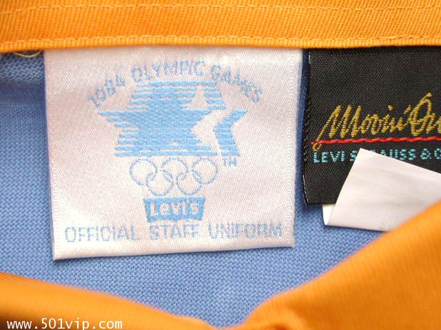 New เสื้อยืด โปโล ผู้หญิง ลีวาย ป้ายส้ม Olypic 1984 ผลิตปี 1984 ไซส M ญ 4