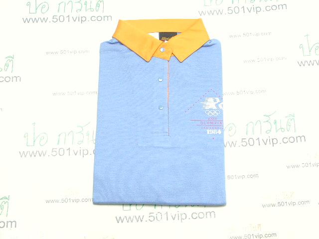 New เสื้อยืด โปโล ผู้หญิง ลีวาย ป้ายส้ม Olypic 1984 ผลิตปี 1984 ไซส M ญ 7