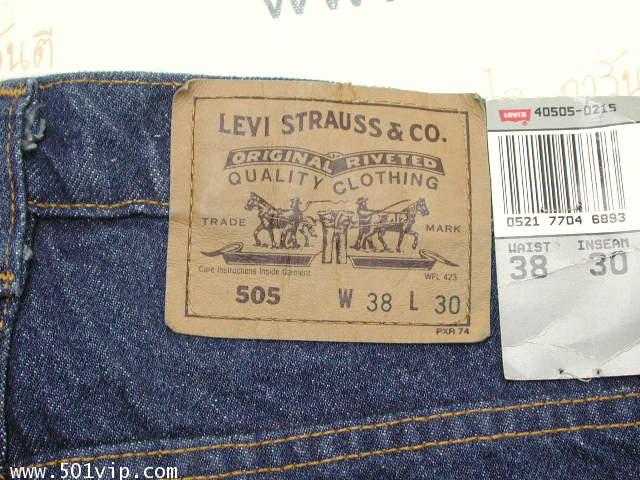 New levi 505 0215 ป้ายส้ม mexico ปี 1992 เอว 37 ยาว 30 3