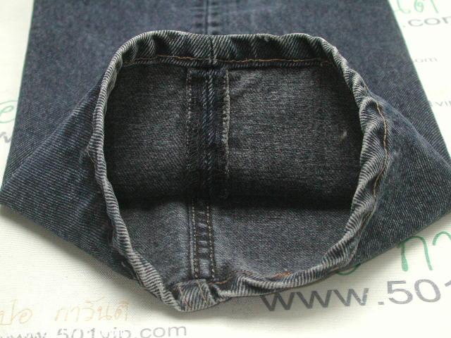 Used ลีวาย 501 ยีน สีดำ ฟอก USA ปี 1992  เอว 37 ยาว 31 .5 8