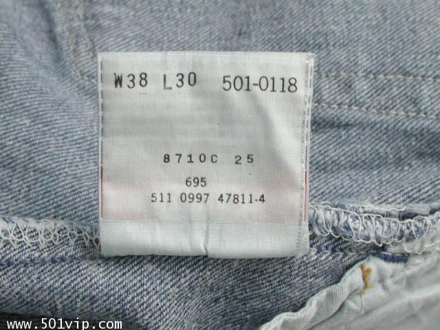 Used levi 501 USA ปี 1997 เอว 37 ยาว 30 7