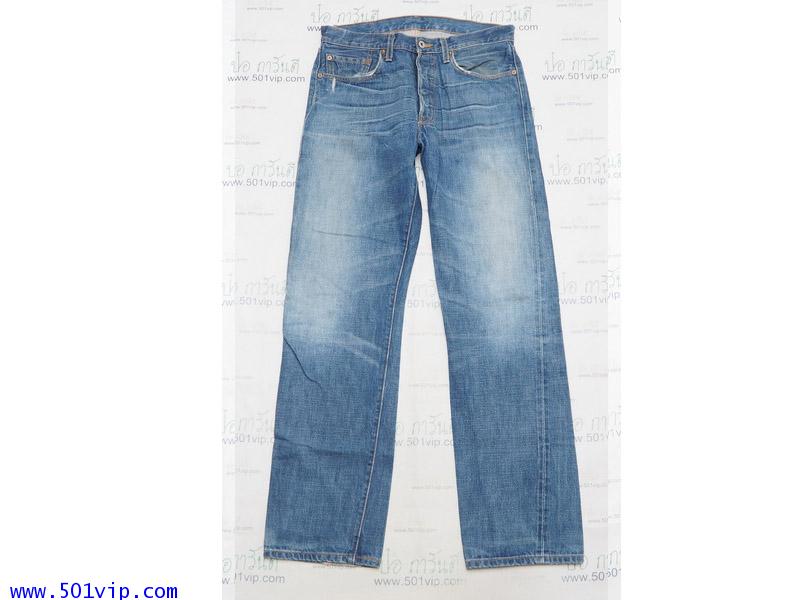 Used ลีวาย 501 ริมแดง premium ฟอก USA ปี 2005 เอว 32 .5 ยาว 32 .5