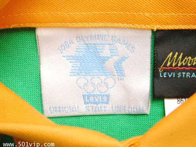 New เสื้อยืด โปโล ลีวาย ป้ายส้ม Olypic 1984  ผลิตปี 1984 ไซส XS 4