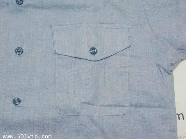 New shirt Seafarer ผ้าบาง chambray USA ปี 1989 ไซส M 5