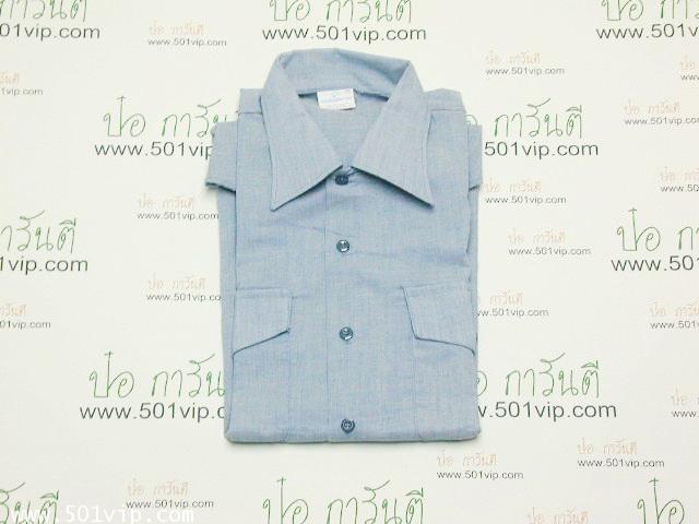 New shirt Seafarer ผ้าบาง chambray USA ปี 1989 ไซส M 8